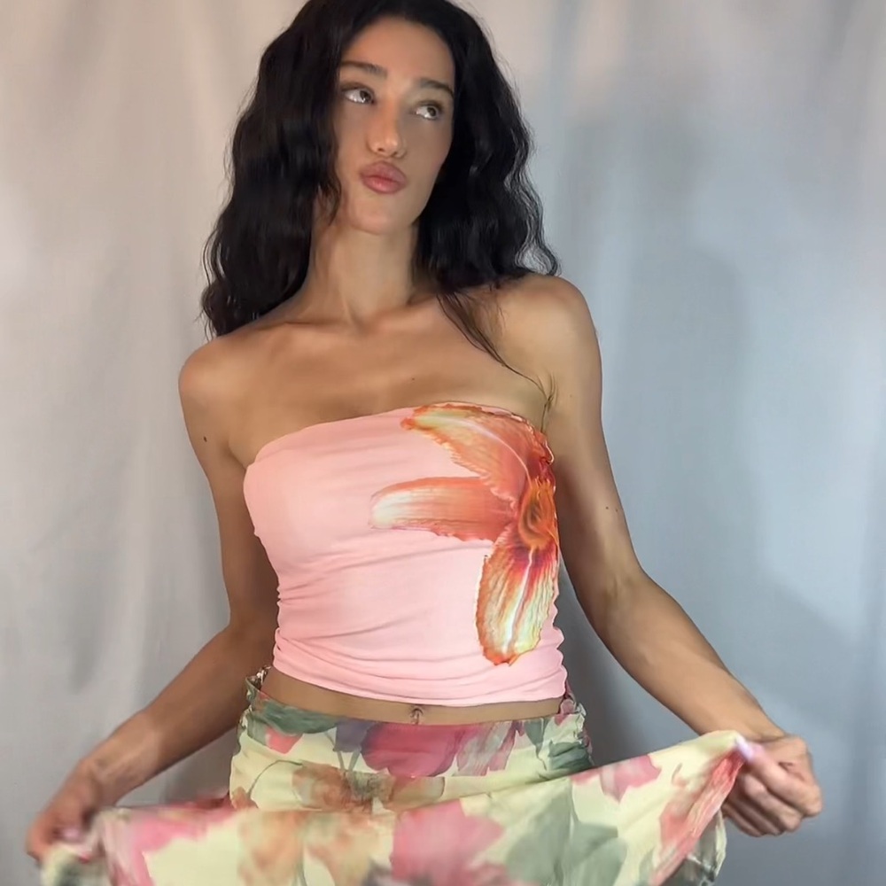Peppermayo exclusive - Floral Pink Top